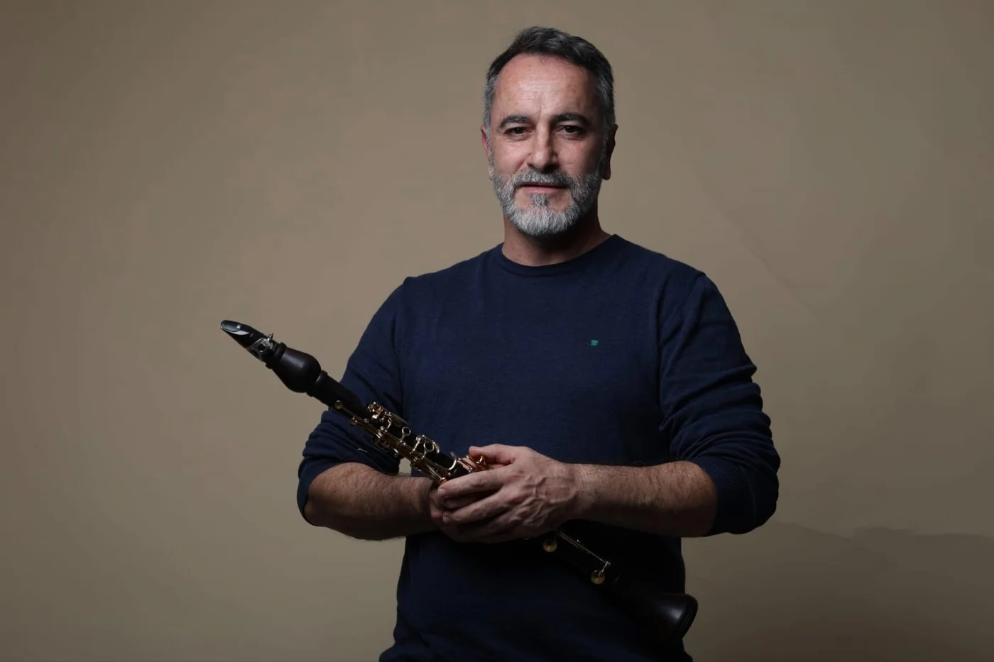 Alfredo Soler Jiménez con su clarinete